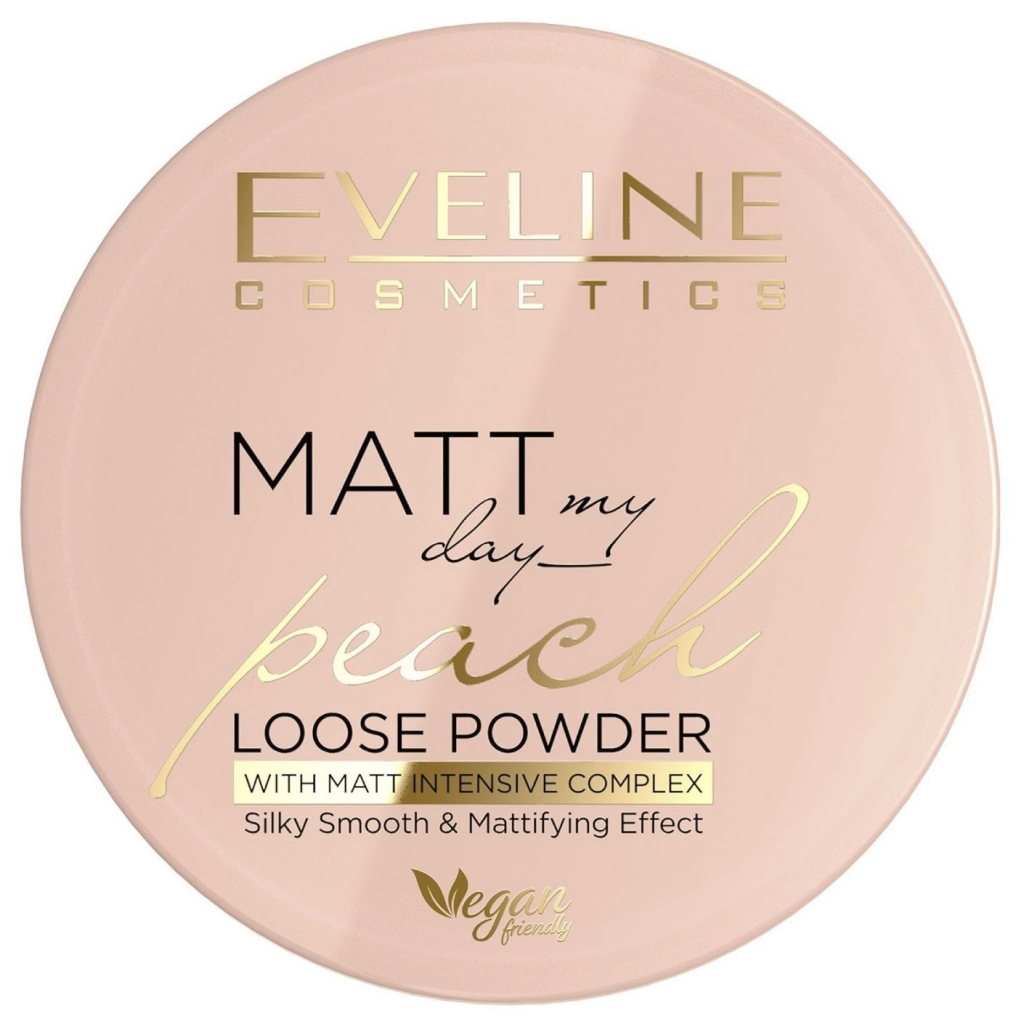 

Eveline Cosmetics Транспарентная матирующая пудра с шелком Matt My Day Loose Powder персик, 6 г пудра (Eveline Cosmetics, Декоративная косметика), Декоративная косметика