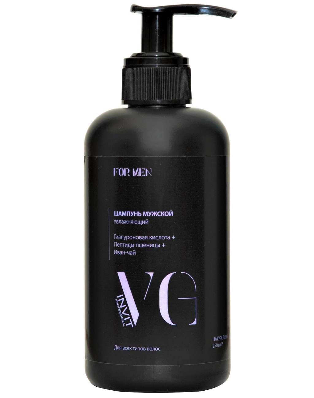 

Invit Увлажняющий шампунь для всех типов мужских волос, 250 мл (Invit, For Men), For Men