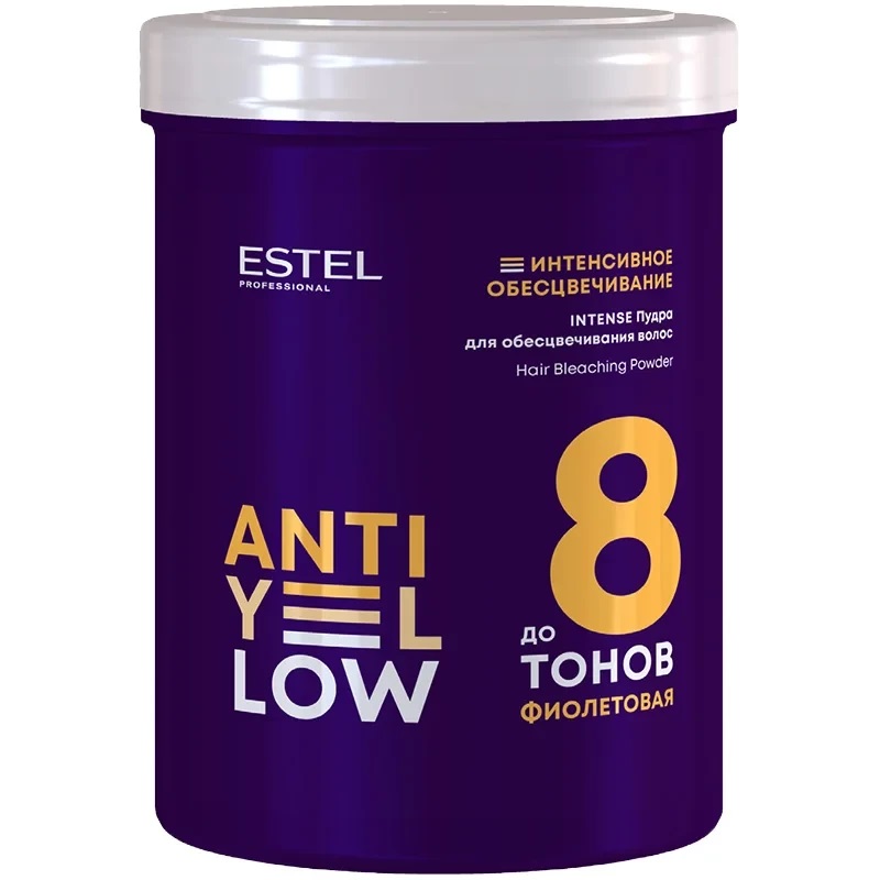 Estel Professional Пудра для обесцвечивания волос до 8 тонов Intense, 500 г (Estel Professional, Anti-Yellow)