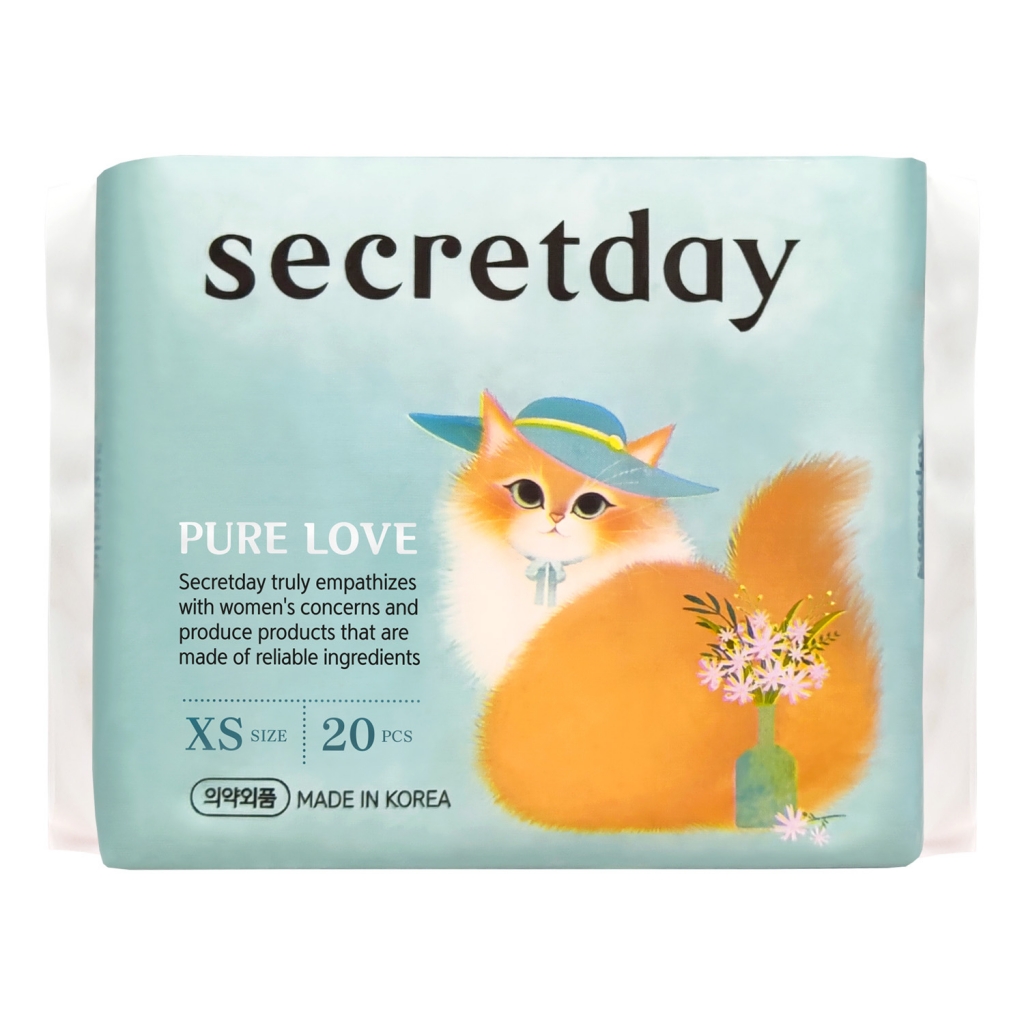 Secret Day Ежедневные хлопковые прокладки Pure Love размер XS, 20 шт (Secret Day, Прокладки)
