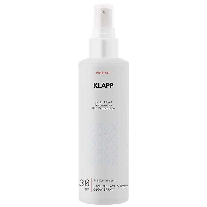 Klapp Спрей для загара с естественным блеском Invisible Face  Body Glow Spray SPF 30, 200 мл (Klapp, Multi Level Performance)
