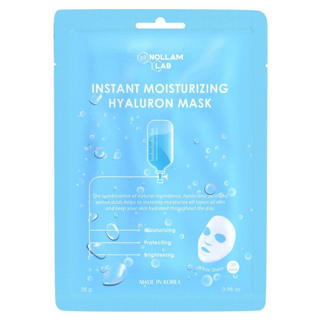 Nollam Lab Гиалуроновая тканевая маска для мгновенного увлажнения, 23 г (Nollam Lab, Face)