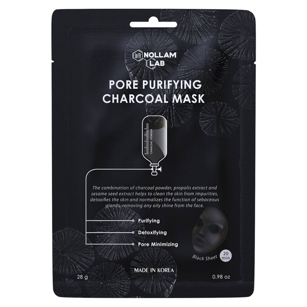 

Nollam Lab Угольная тканевая маска для очищения лица, 23 г (Nollam Lab, Face), Face