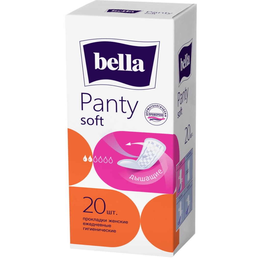 

Bella Ежедневные прокладки Panty Soft, 20 шт (Bella, Гигиенические прокладки), Гигиенические прокладки