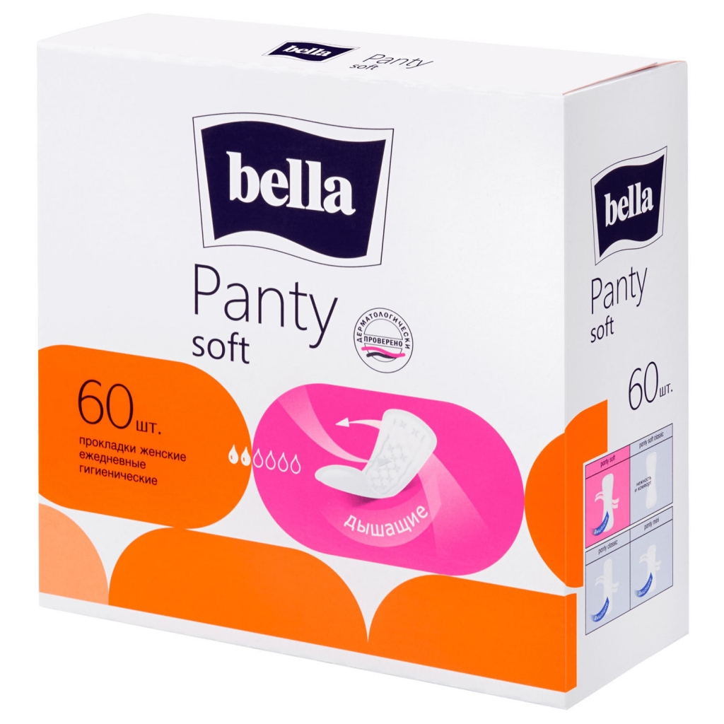 

Bella Ежедневные прокладки Panty Soft, 60 шт (Bella, Гигиенические прокладки), Гигиенические прокладки