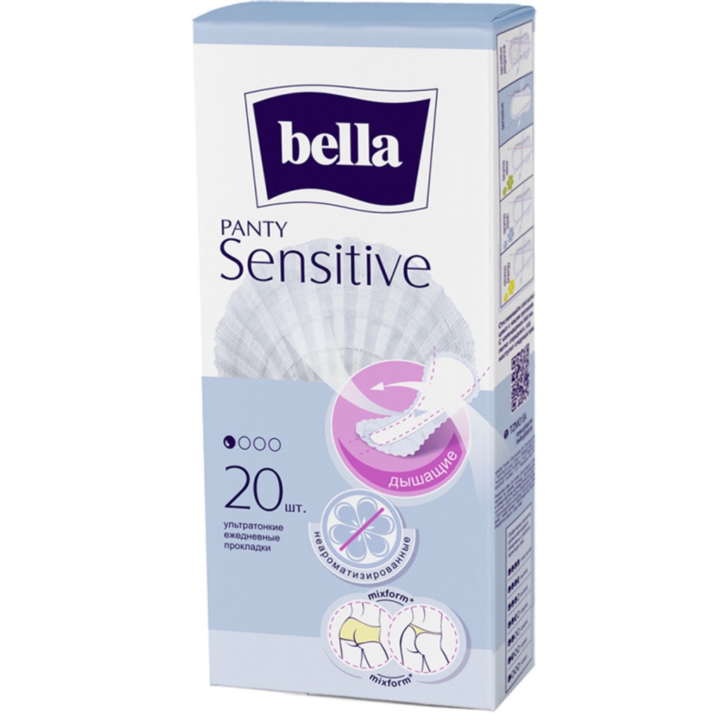 

Bella Ультратонкие ежедневные прокладки Panty Sensitive, 20 шт (Bella, Гигиенические прокладки), Гигиенические прокладки