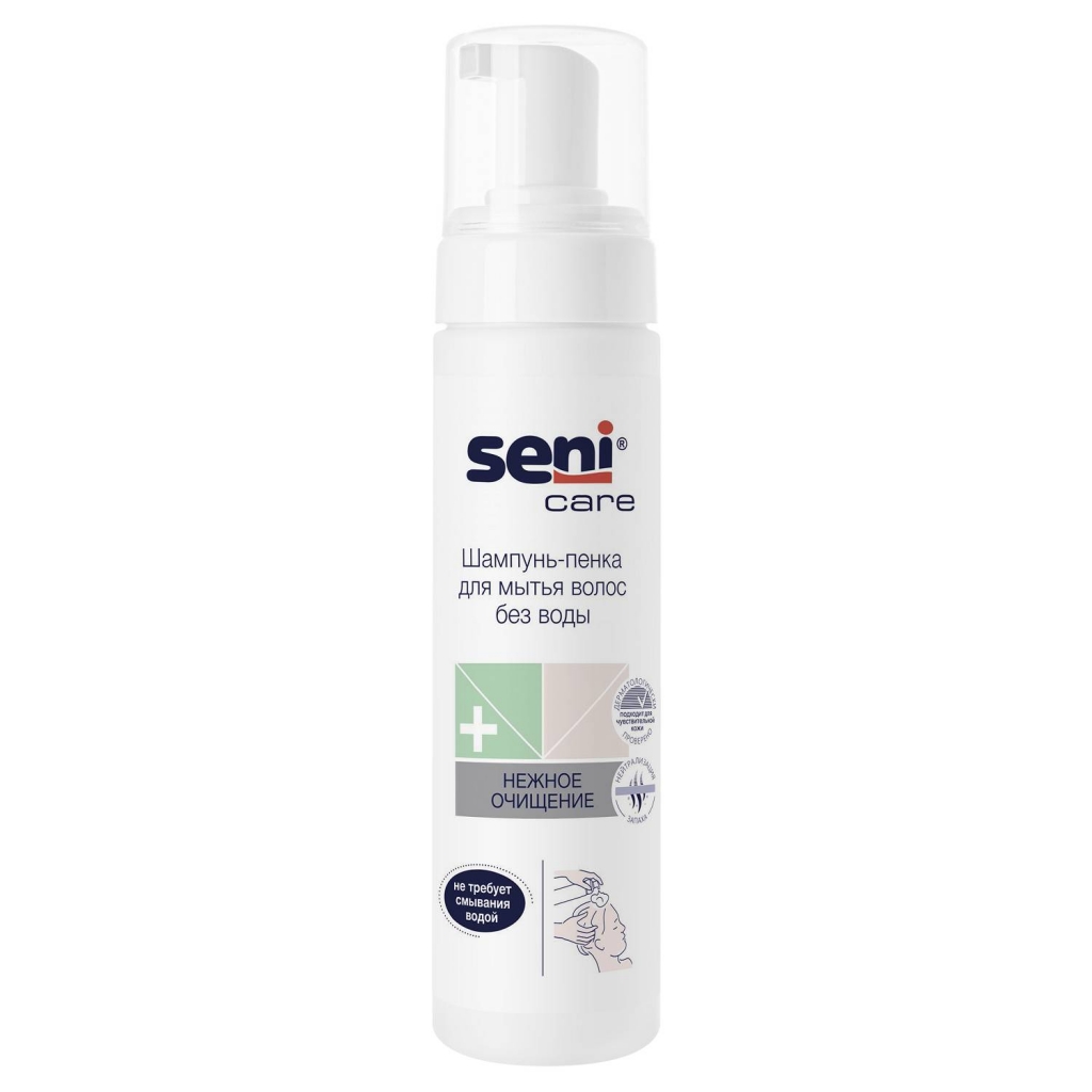 

Seni Шампунь-пенка для мытья без воды, 200 мл (Seni, Care), Care