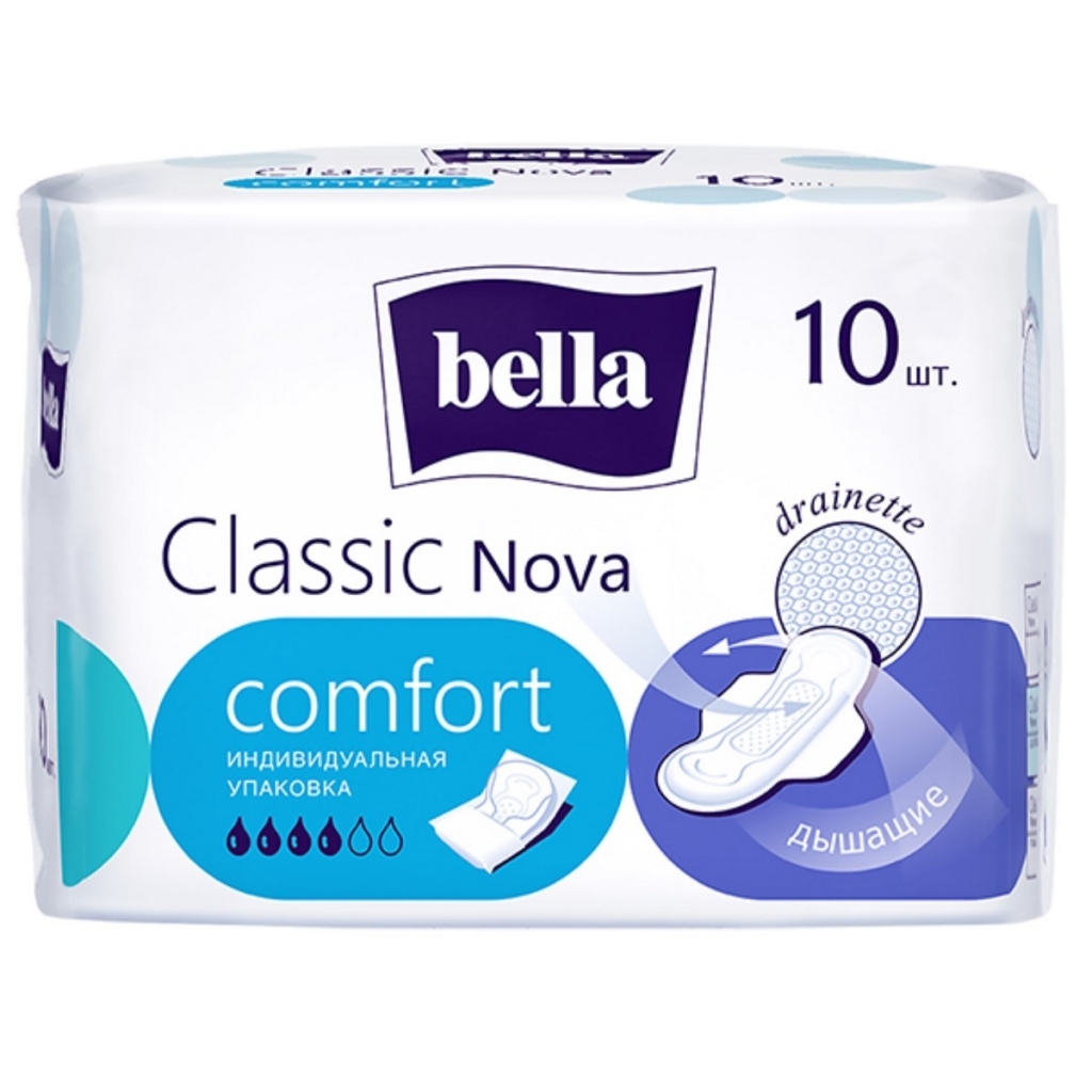 Bella Прокладки Classic Nova Сomfort, 10 шт (Bella, Гигиенические прокладки)