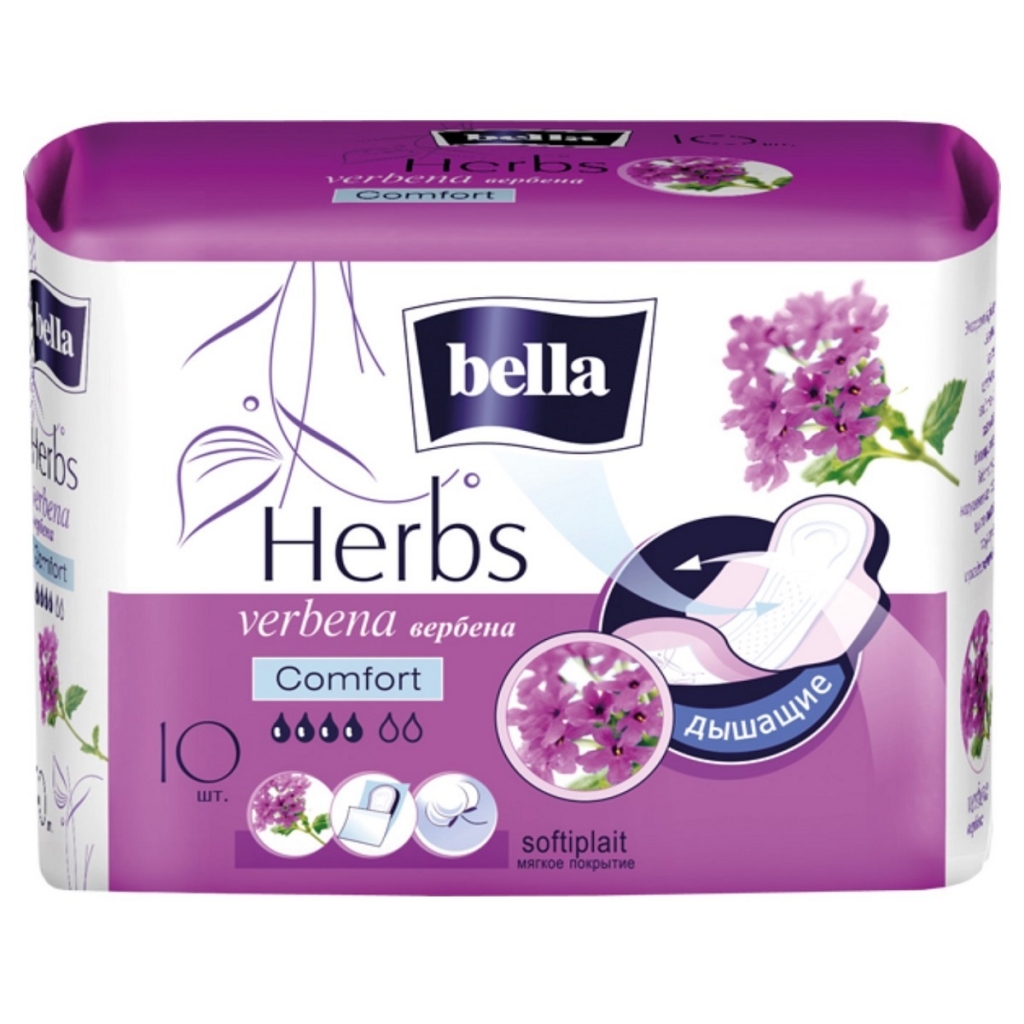 Bella Прокладки с экстрактом вербены Herbs Verbena Comfort, 10 шт (Bella, Гигиенические прокладки)