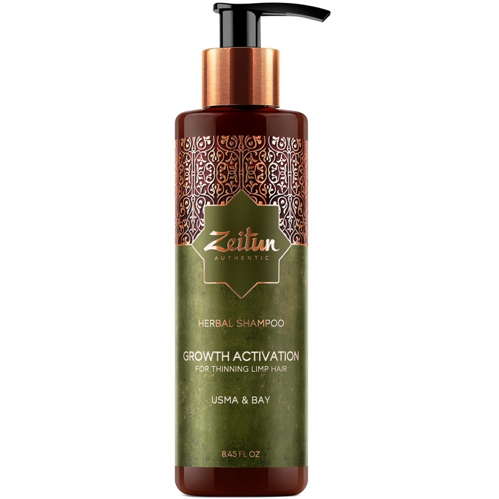 Zeitun Фито-шампунь с маслом усьмы для роста волос Growth Activation, 200 мл (Zeitun, Authentic)