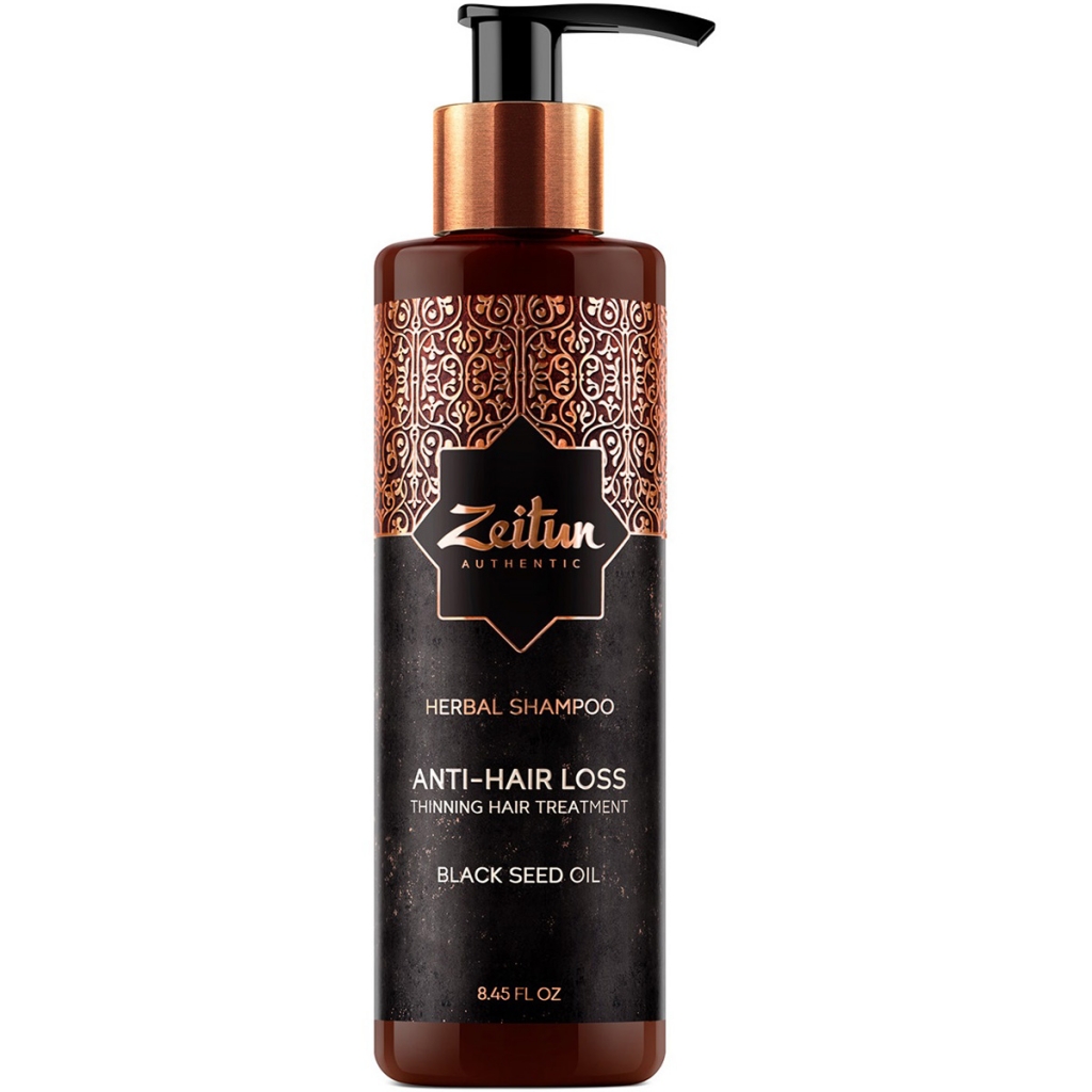 Zeitun Укрепляющий фито-шампунь с маслом черного тмина против выпадения волос Anti-Hair Loss, 200 мл (Zeitun, Authentic)