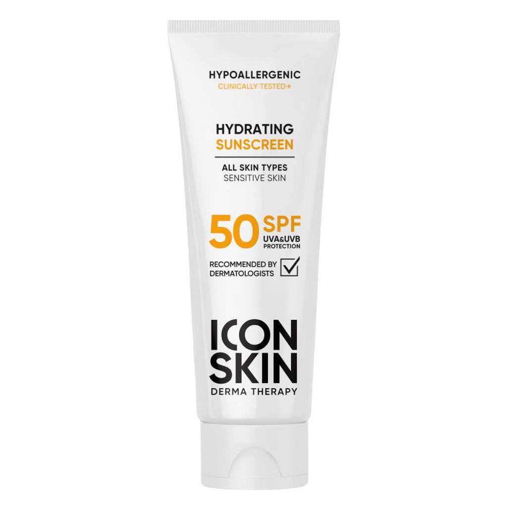 Icon Skin Солнцезащитный увлажняющий крем SPF 50 для всех типов кожи, 75 мл (Icon Skin, Derma Therapy)