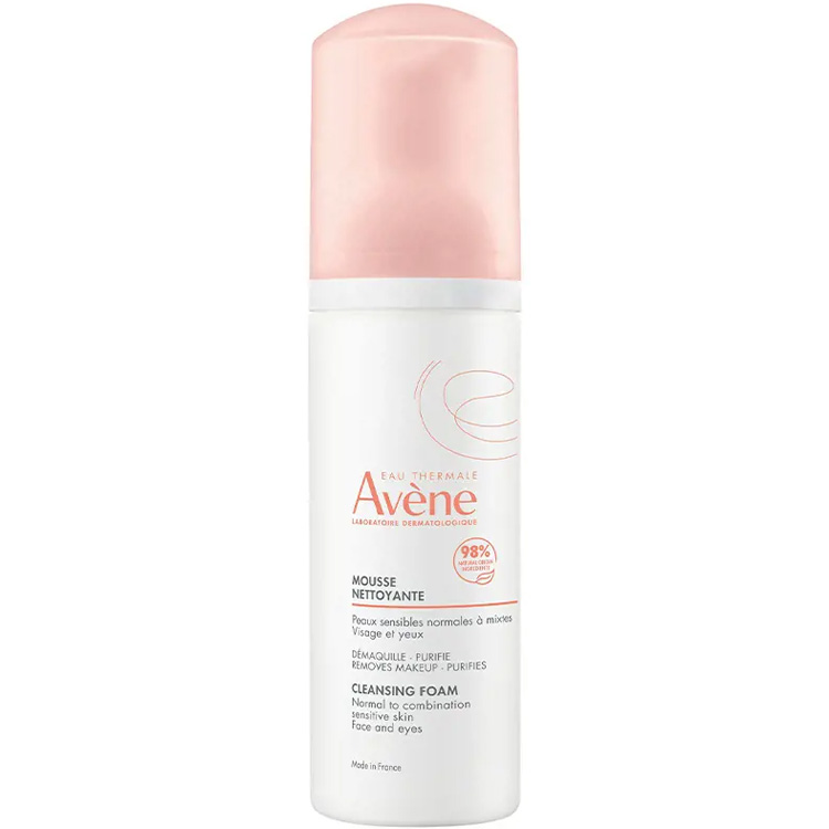 Avene Очищающая пенка для снятия макияжа, 150 мл (Avene, Sensibles)