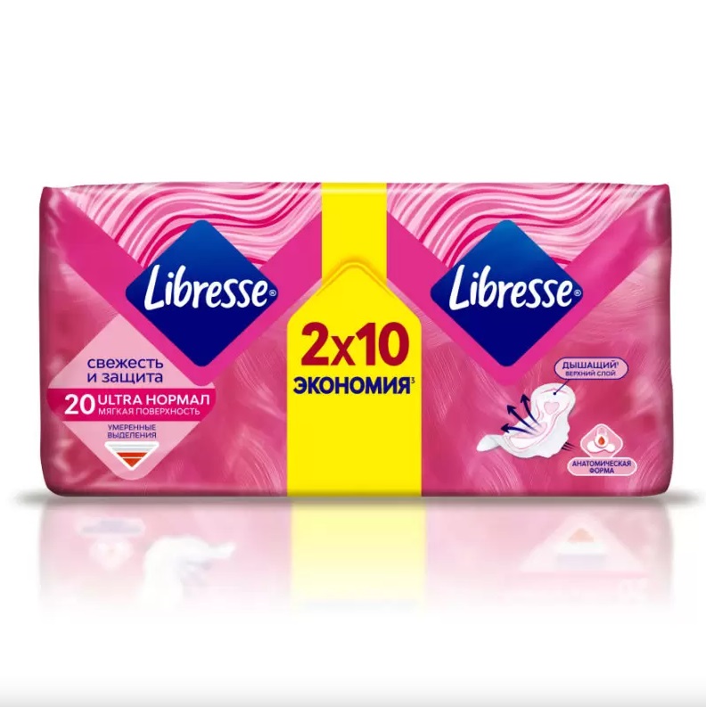 

Libress Прокладки с мягкой поверхностью Ultra Normal, 20 шт (Libress, )