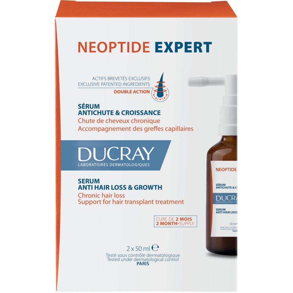 Ducray Укрепляющая сыворотка, придающая плотность волосам, 2 х 50 мл (Ducray, Neoptide)