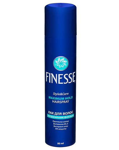 

Finesse Лак для волос экстрасильной фиксации 80 мл (Finesse, Стайлинг)