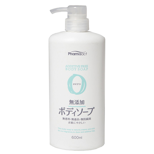 

Kumano Cosmetics Жидкое мыло для тела без добавок для чувствительной кожи Pharmaact Additive Free Body Soap Zero, 600 мл (Kumano Cosmetics, Жидкое мыло для тела)