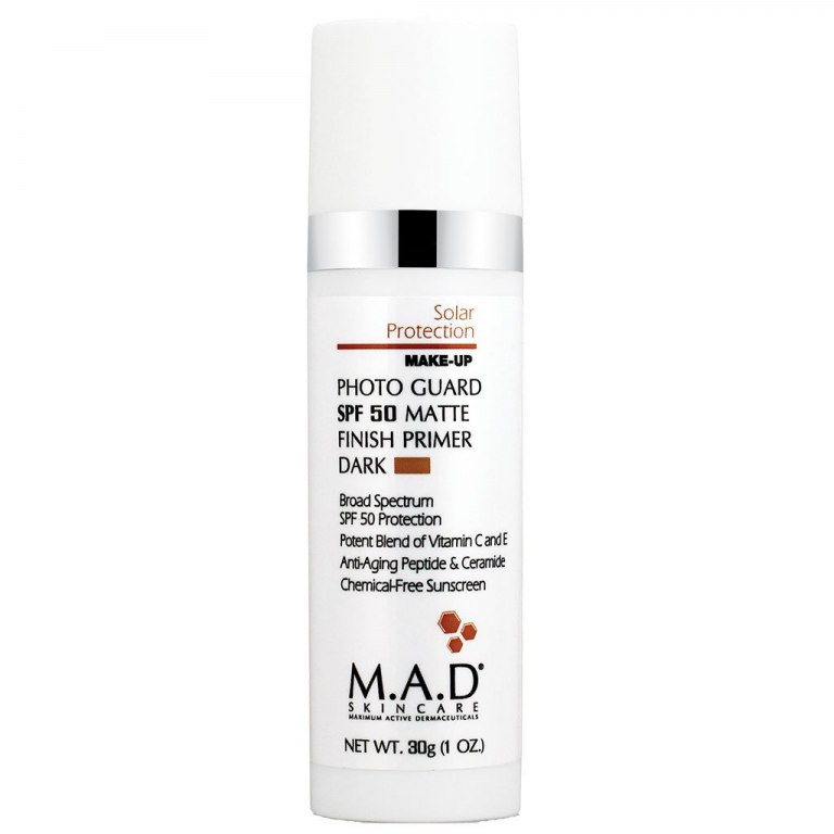 

M.A.D. Матирующий крем-праймер с защитой spf 50 dark, 30 мл (M.A.D., Sun Protection)