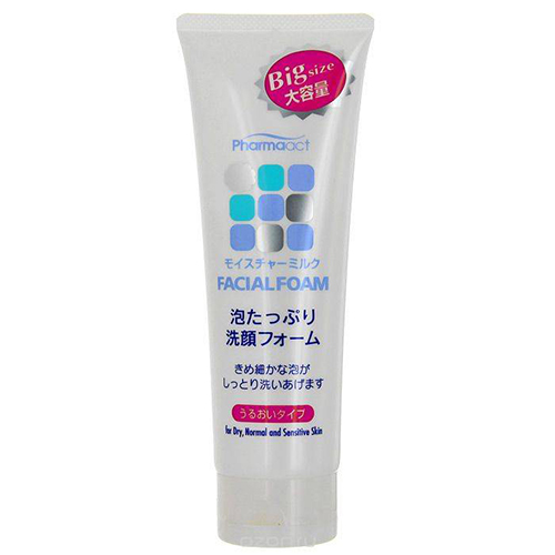 

Kumano Cosmetics Пенка для умывания с увлажняющим молочком Pharmaact Facial Foam for Dry, Normal and Sensitive Skin, 160 мл (Kumano Cosmetics, Косметика для умывания)
