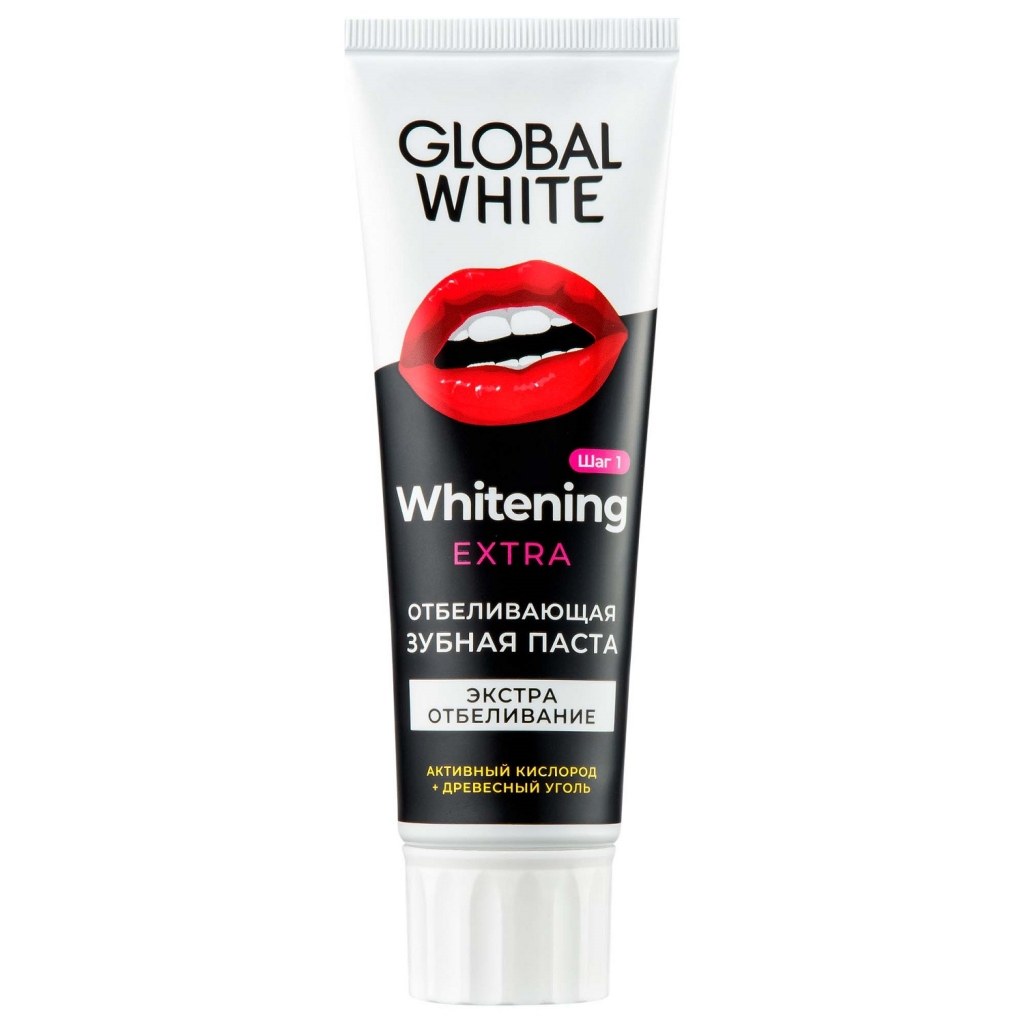Global White Зубная паста Экстра отбеливающая, 100 г (Global White, )