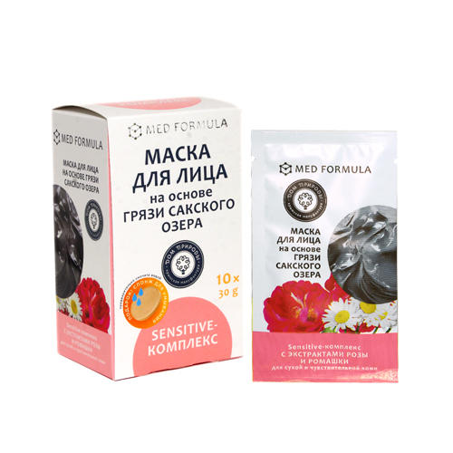 

Дом природы Маска для лица "Sensitive-комплекс" на основе грязи Сакского озера, 30г*10шт (Дом природы, )
