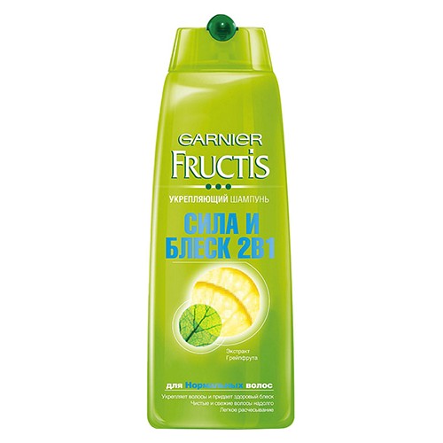 Garnier Шампунь Сила и Блеск 2 в 1, 400 мл (Garnier, Fructis) от Socolor