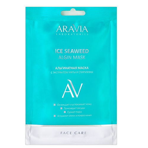 Купить Aravia Laboratories Альгинатная маска с экстрактом мяты и спирулины Ice Seaweed Algin Mask, 30 г (Aravia Laboratories, Уход за лицом)