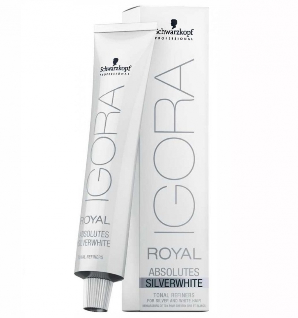 Schwarzkopf Professional Крем-краска тонирующая Igora Royal SilverWhite, 60 мл - Сталь (Schwarzkopf Professional, Окрашивание)