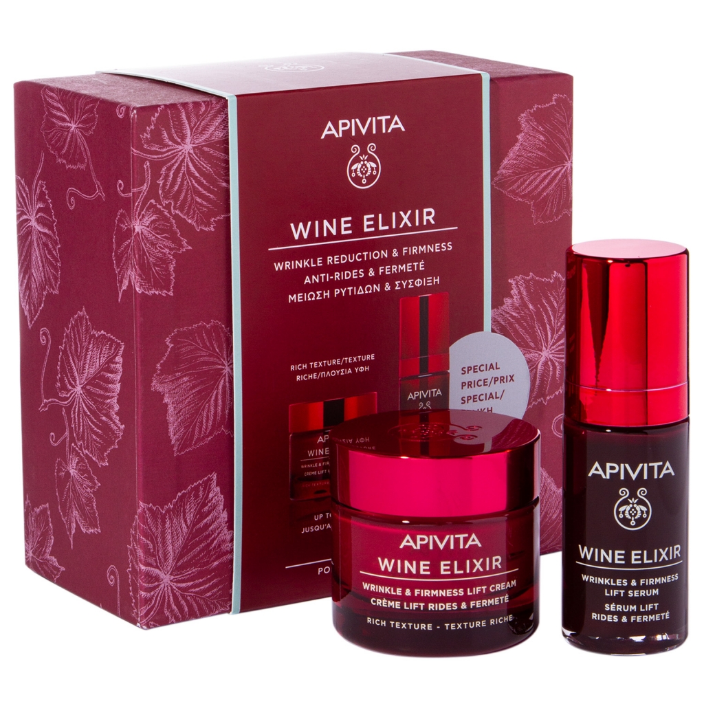

Apivita Подарочный набор "Крем легкий + Сыворотка", 1 шт. (Apivita, Wine Elixir)