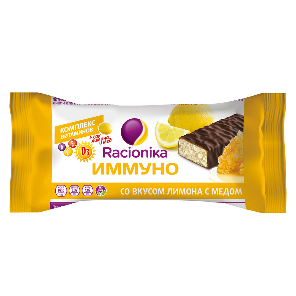 Racionika Батончик "Иммуно" со вкусом лимона, 30 г (Racionika, ) от Socolor