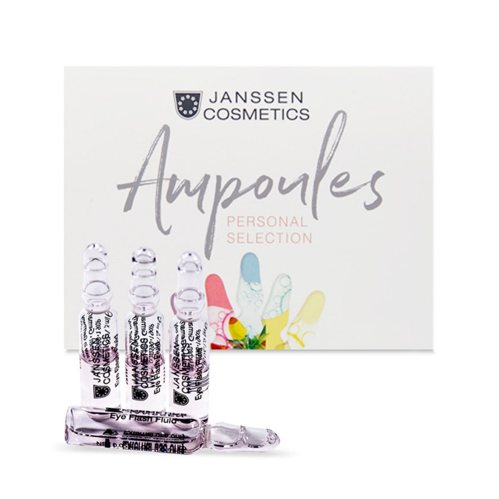 Janssen Cosmetics Увлажняющая сыворотка в ампулах для контура глаз Eye Flash Fluid, 3 х 2мл (Janssen Cosmetics, Ампульные концентраты)