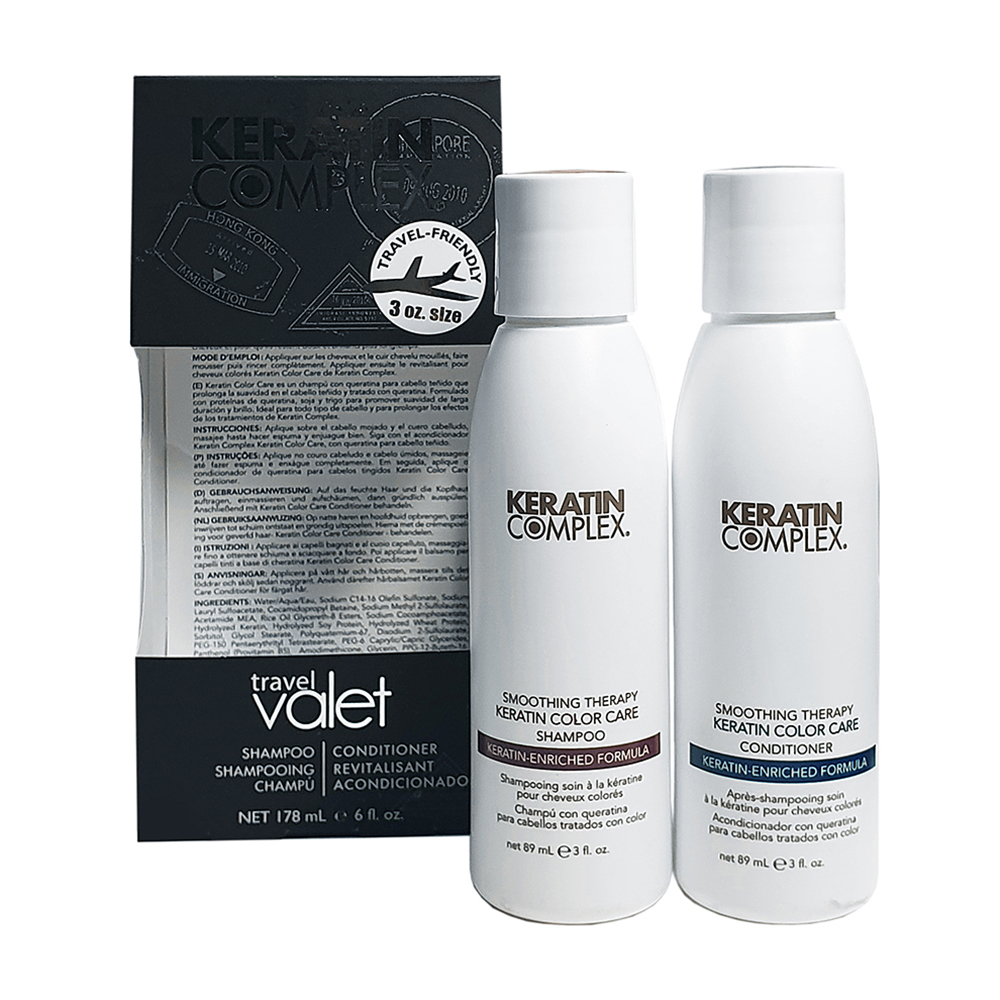 

Keratin Complex Дорожный набор "Гладкость окрашенных волос", 89 мл + 89 мл (Keratin Complex, Интенсивный уход)