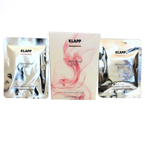 Klapp Увлажняющая маска для ступней ног Repagen Body Moisturizing Foot Mask, 3 шт (Klapp, Repagen® body)