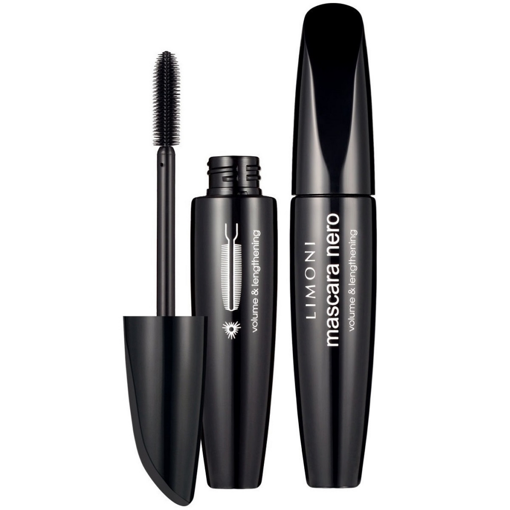 Limoni Тушь для суперобъема и удлинения Mascara Nero черная, 10 г (Limoni, Make Up)