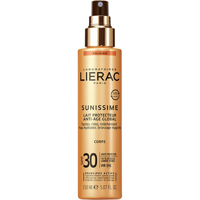 Lierac Солнцезащитное тонизирующее молочко для тела SPF 30, 150 мл (Lierac, Sunissime)