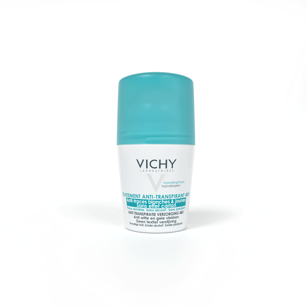 Vichy Дезодорант-антиперспирант 48ч шариковый против белых и желтых пятен, 50 мл (Vichy, Deodorant) от Socolor