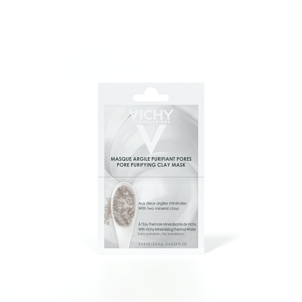 Vichy Минеральная маска с глиной, глубоко очищающая поры, 2 х 6 мл (Vichy, Masque)