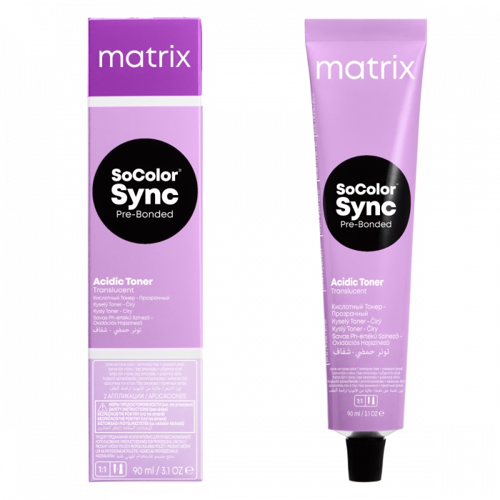 Matrix Кислотный тонер SoColor Sync Pre-Bonded, 90 мл - 10PV Жемчужный Перламутровый (Matrix, Красители SoColor Sync) от Socolor