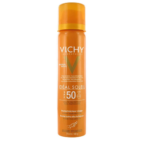 Vichy Освежающий спрей-вуаль для лица SPF50, 75 мл (Vichy, Ideal Soleil)