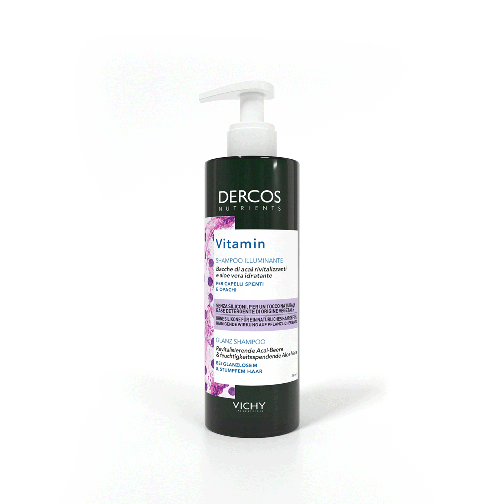 Vichy Vitamin Шампунь для блеска волос Dercos Nutrients, 250 мл (Vichy, Dercos Nutrients) от Socolor