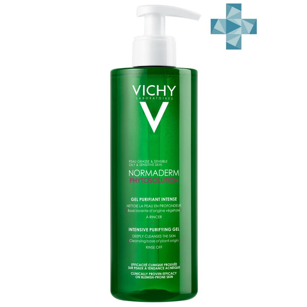 Vichy Очищающий гель для умывания для нормальной и комбинированной кожи Phytosolution, 400 мл (Vichy, Normaderm)