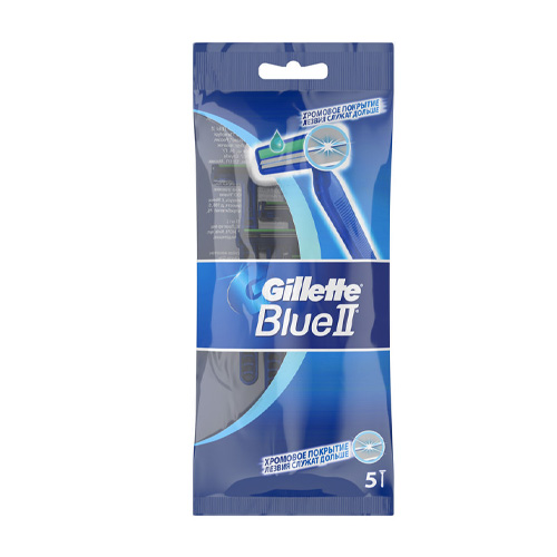 

Gillette Одноразовая бритва Gillette Blue II, 5 шт (Gillette, )
