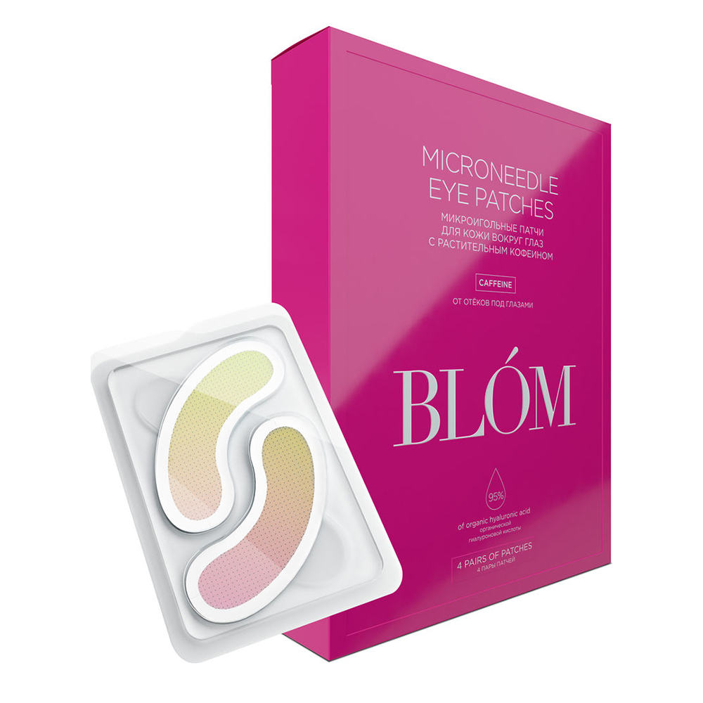 

Blom Патчи 4 пары "Кофеин" (Blom, Микроигольные патчи)