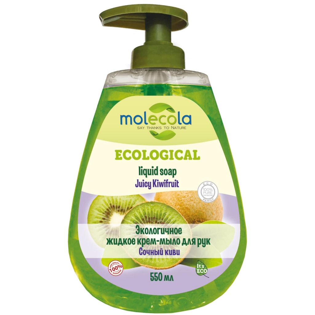Molecola Экологичное крем - мыло для рук Сочный Киви,  500 мл (Molecola, Жидкое мыло)