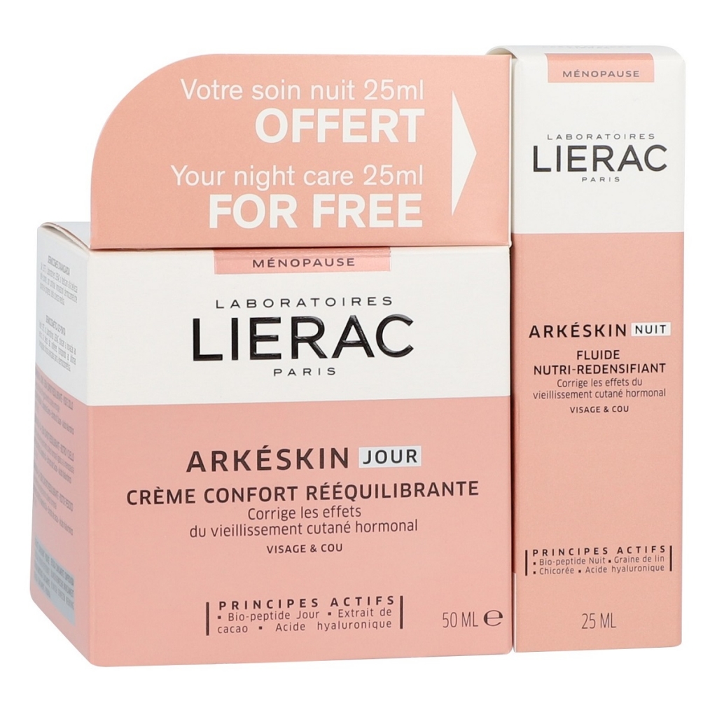

Lierac Набор средств для коррекции признаков гормонального старения: дневной крем 50 мл + ночной флюид 25 мл (Lierac, Arkeskin)