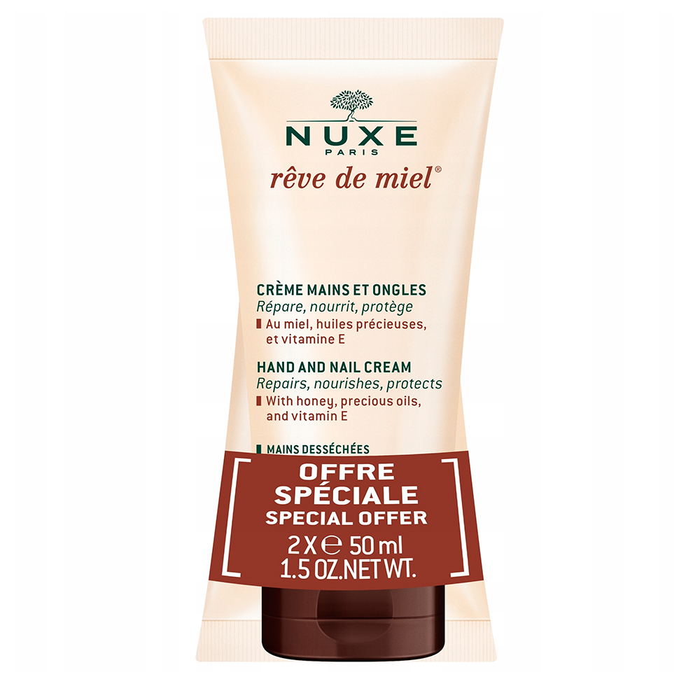 Nuxe Набор Крем для рук и ногтей Reve de Miel Creme mains et ongles, 50 мл*2 (Nuxe, Reve De Miel)