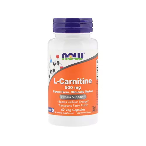 Купить Now Foods L-карнитин 500 мг, 60 капсул (Now Foods, Аминокислоты)