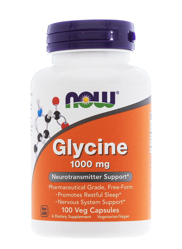Купить Now Foods Глицин, 100 капсул (Now Foods, Витамины и пищевые добавки)
