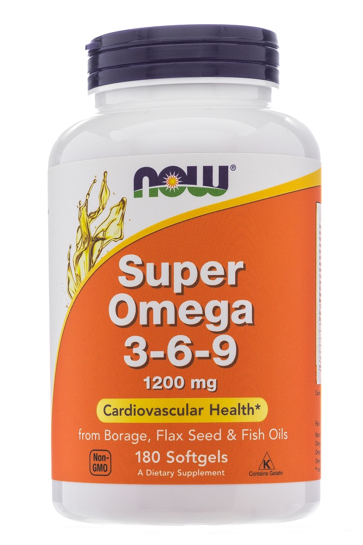 Купить Now Foods Супер Омега-3-6-9 180 капсул (Now Foods, Жирные кислоты)