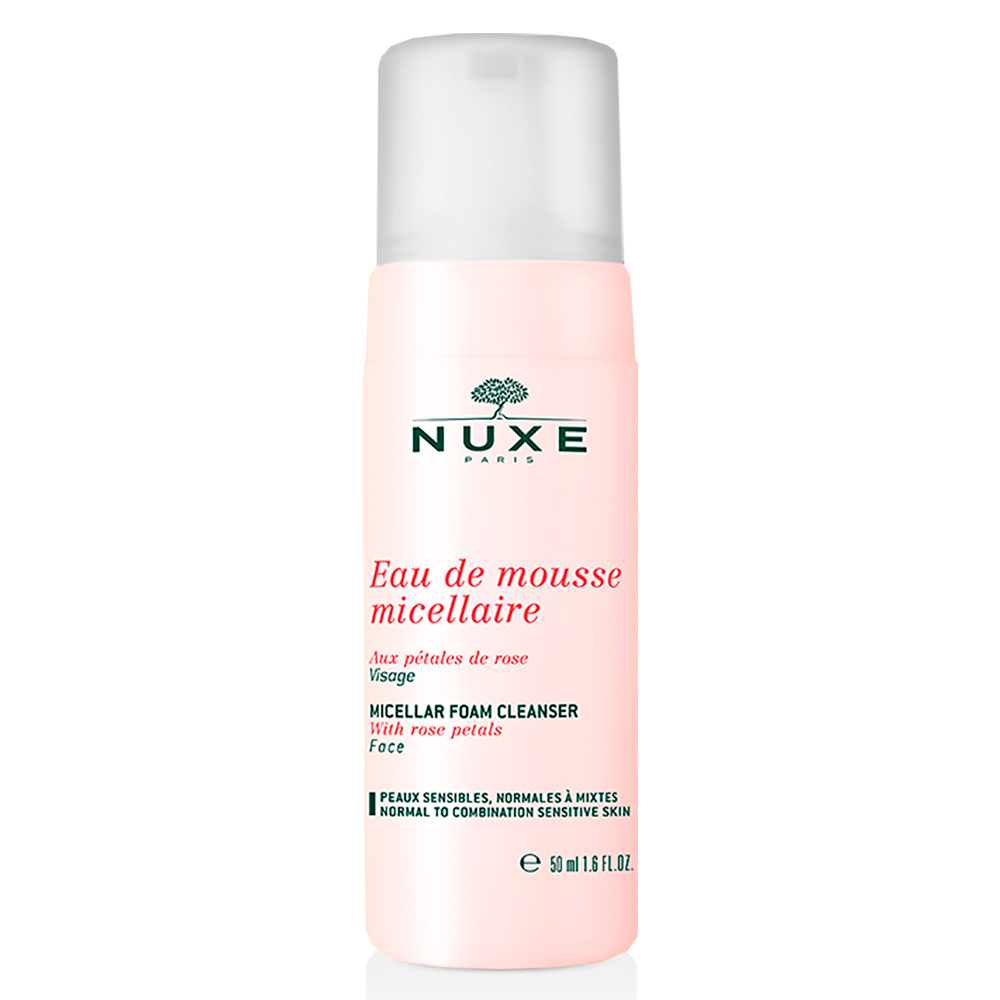 Nuxe Мицеллярная очищающая пена с лепестками роз Eau de mousse micellaire, 150 мл (Nuxe, aux Petales de Rose)